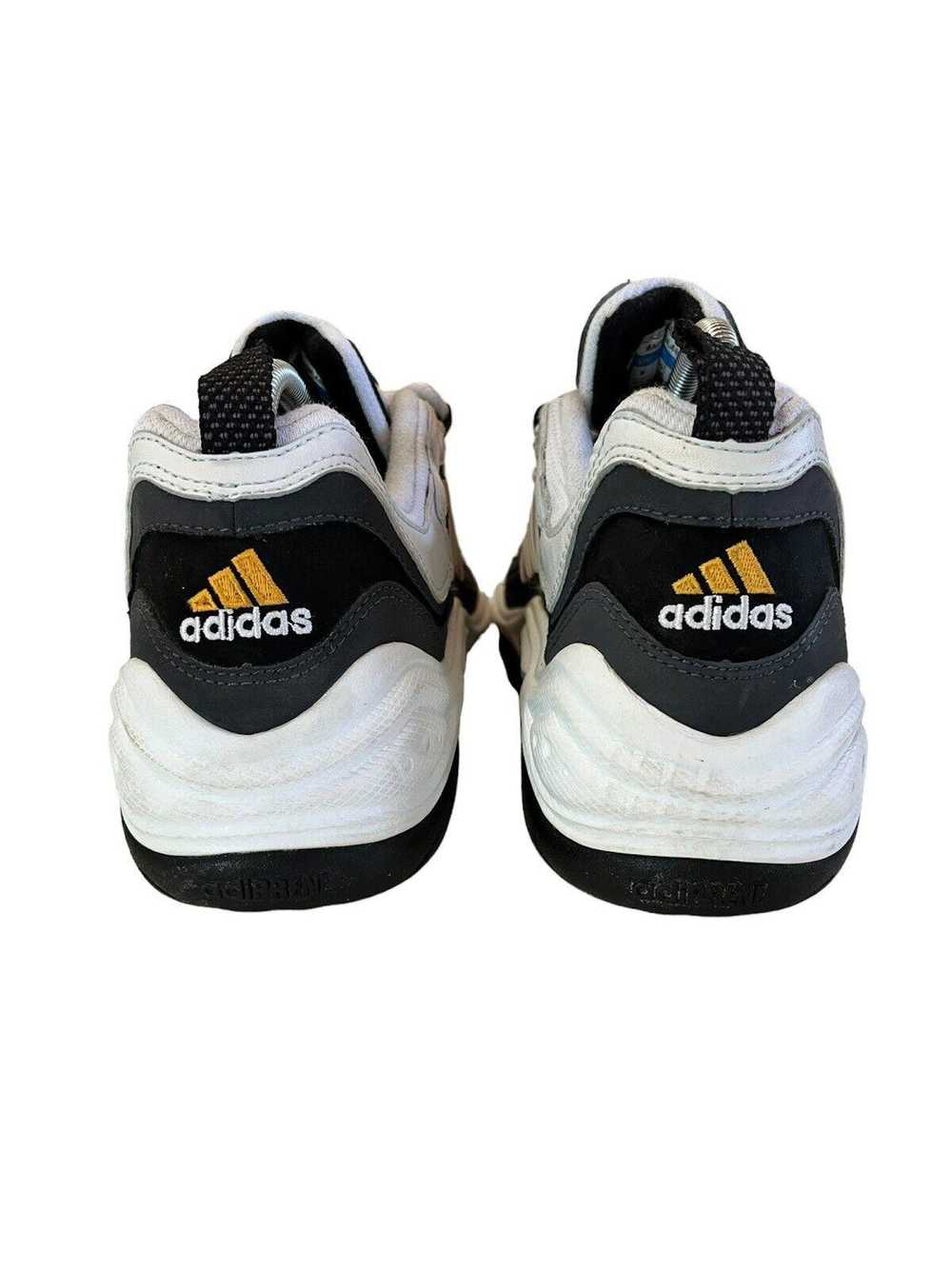 Adidas 1998 Vintage Adidas White Black Running Sh… - image 5