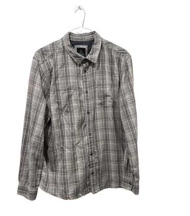 Prana Prana Shirt Mens XL Gray Plaid Long Sleeve