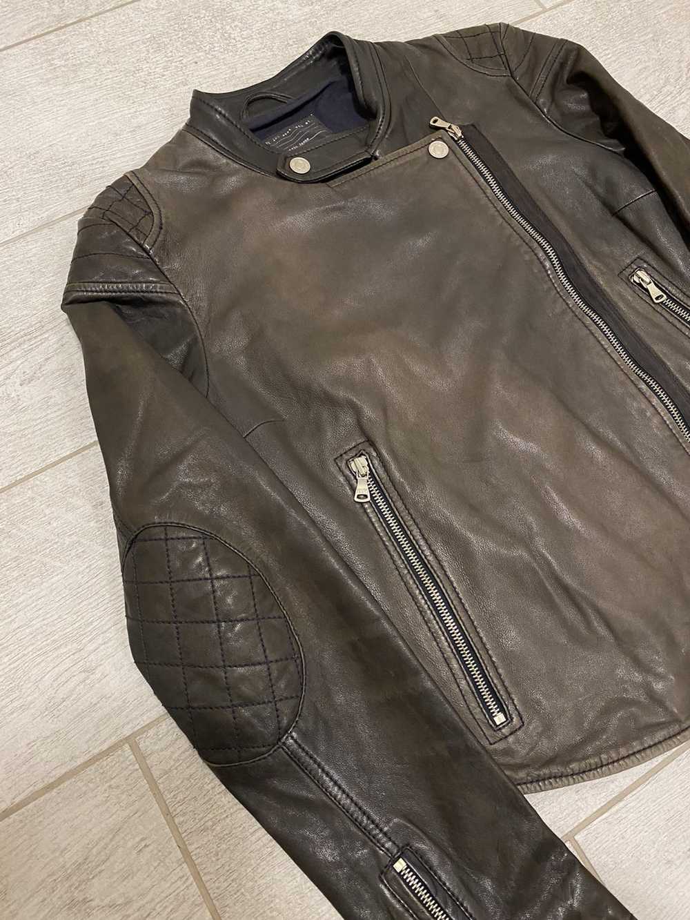 Calvin Klein × Leather Jacket × Vintage Calvin Kl… - image 2