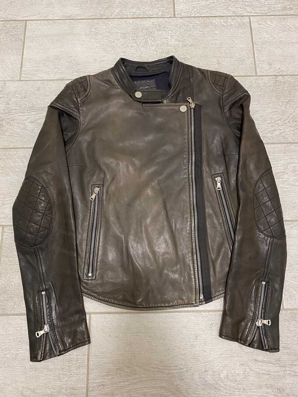 Calvin Klein × Leather Jacket × Vintage Calvin Kl… - image 3