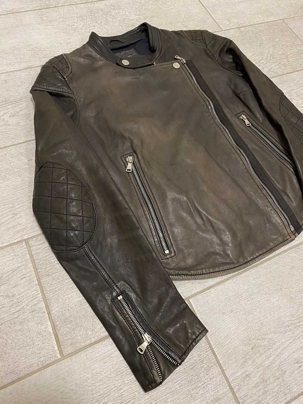 Calvin Klein × Leather Jacket × Vintage Calvin Kl… - image 4
