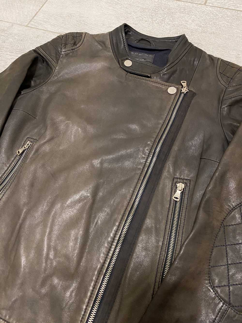 Calvin Klein × Leather Jacket × Vintage Calvin Kl… - image 7