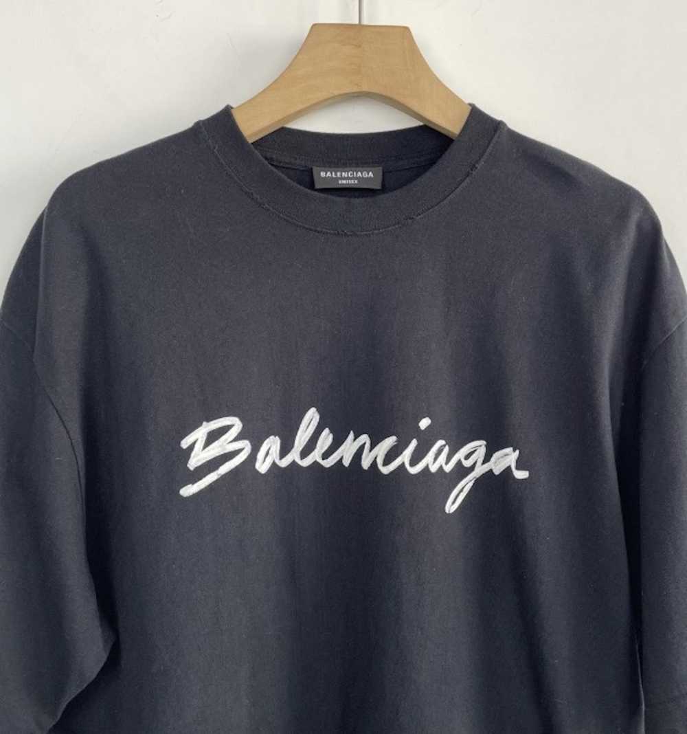 Balenciaga Balenciaga FW22 Hand-printed Logo Shor… - image 3