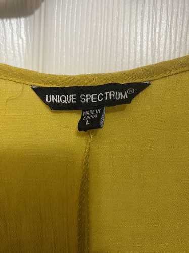 Unique Spectrum Top Womens L Yellow Blouse