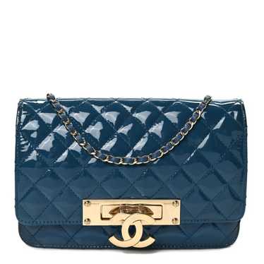 CHANEL Patent Quilted Golden Class Wallet on Chai… - image 1
