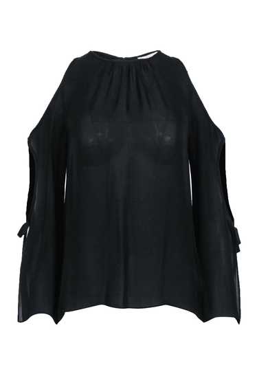 Ramy Brook - Black Sheer Cold Shoulder Blouse Sz X