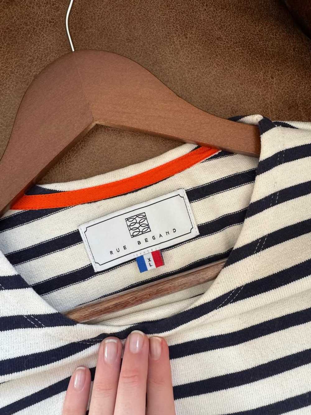 Rue Begand Cotton striped t-shirt (XL) - image 3