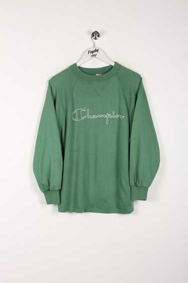 90's Champion Sweatshirt Green Small - image 1