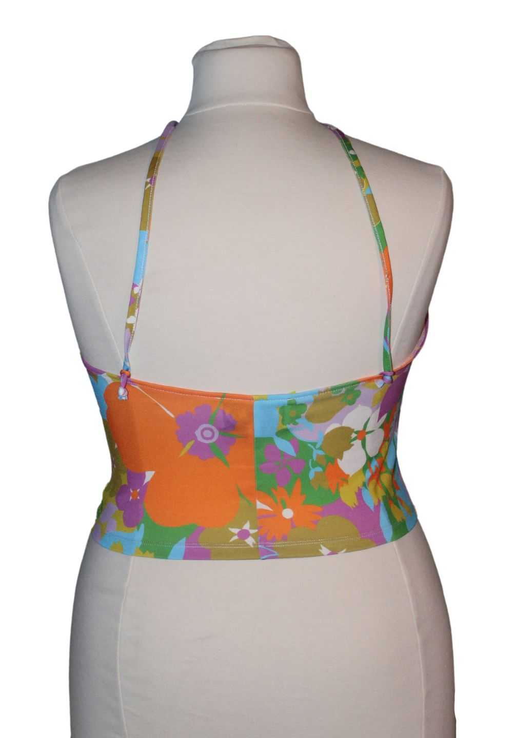 WRAY Floral Crop Top, Size 2XL - image 3