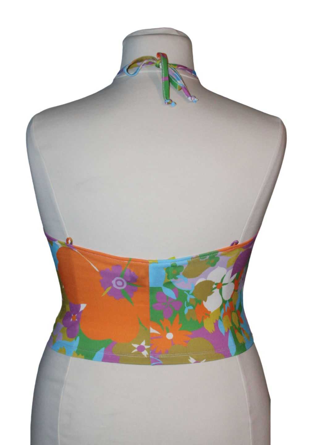 WRAY Floral Crop Top, Size 2XL - image 4