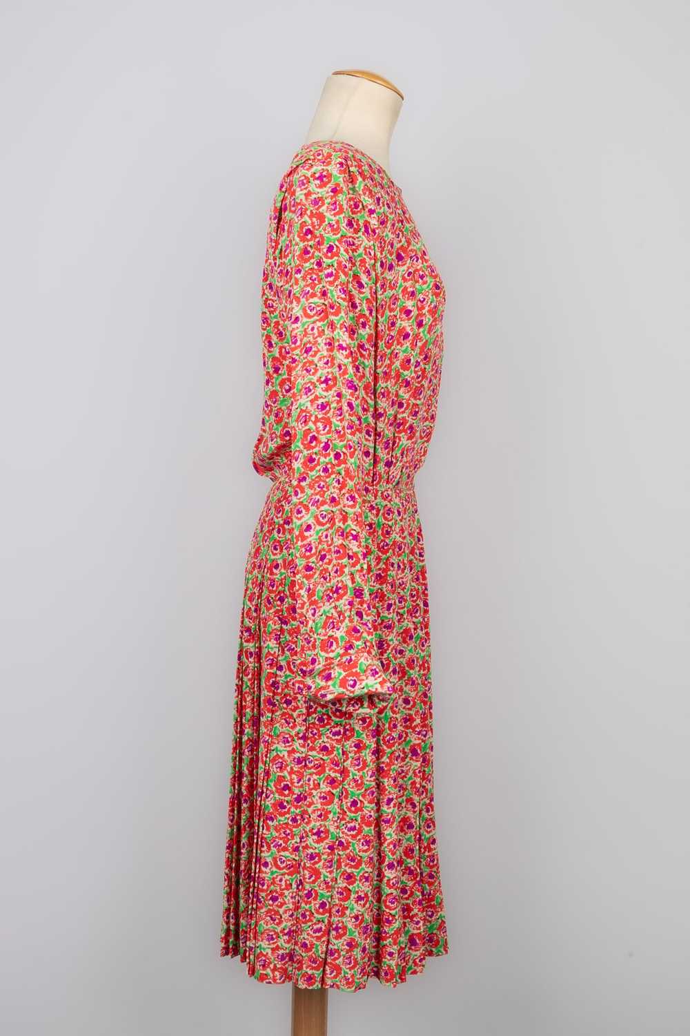 Yves Saint Laurent silk dress 1989 - image 4