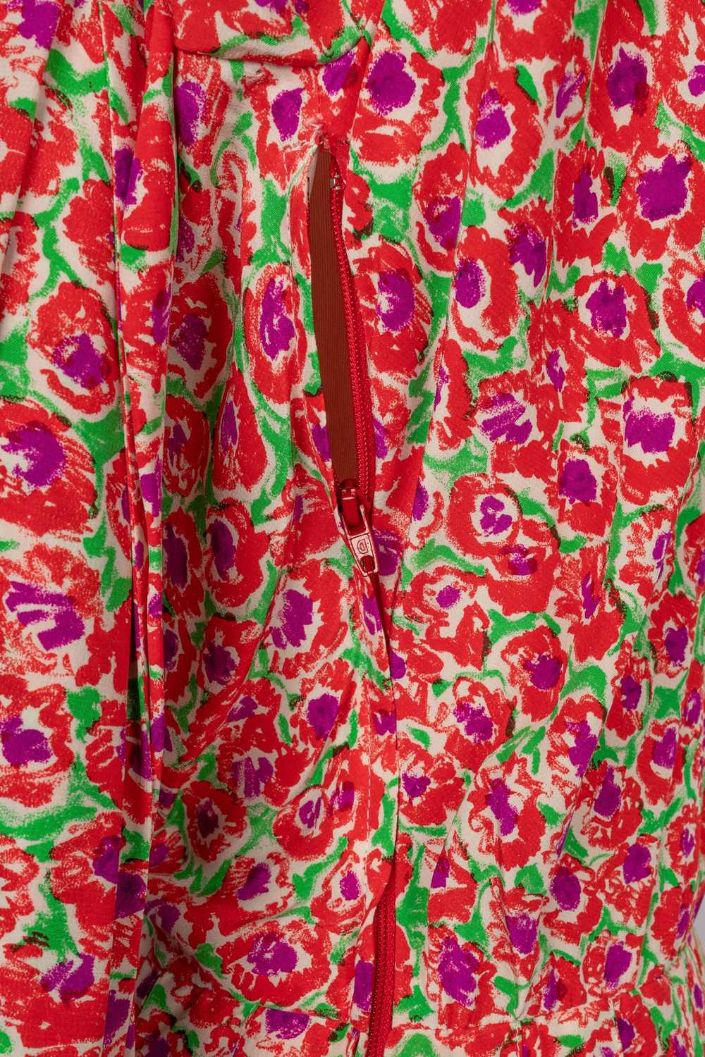 Yves Saint Laurent silk dress 1989 - image 8