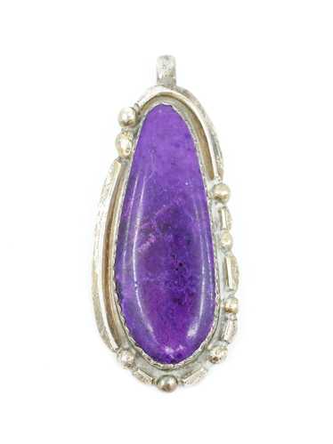 Sterling Silver Purple Stone Pendant