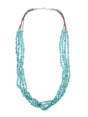 Multistrand Turquoise Stone Necklace