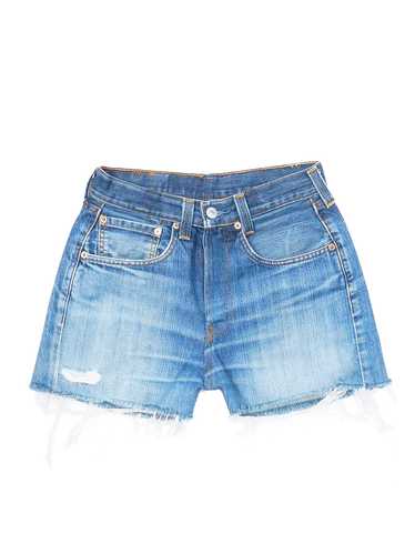 Levis 501 Faded Dark Wash Cutoff Shorts