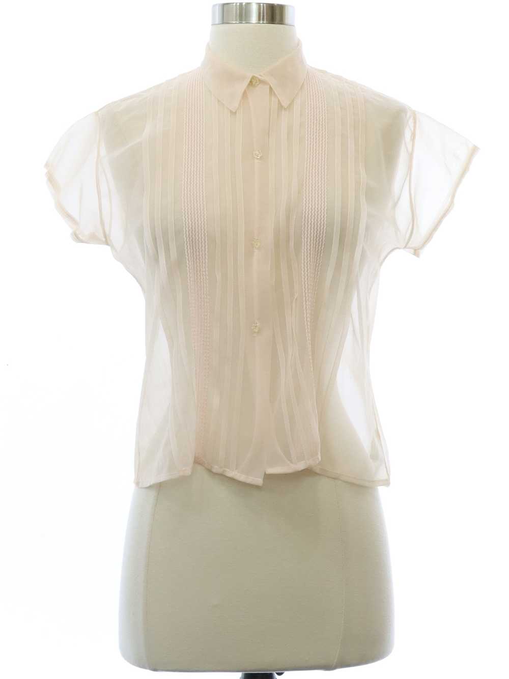 1950's Melanie Originals Womens Sheer Shirt - image 1