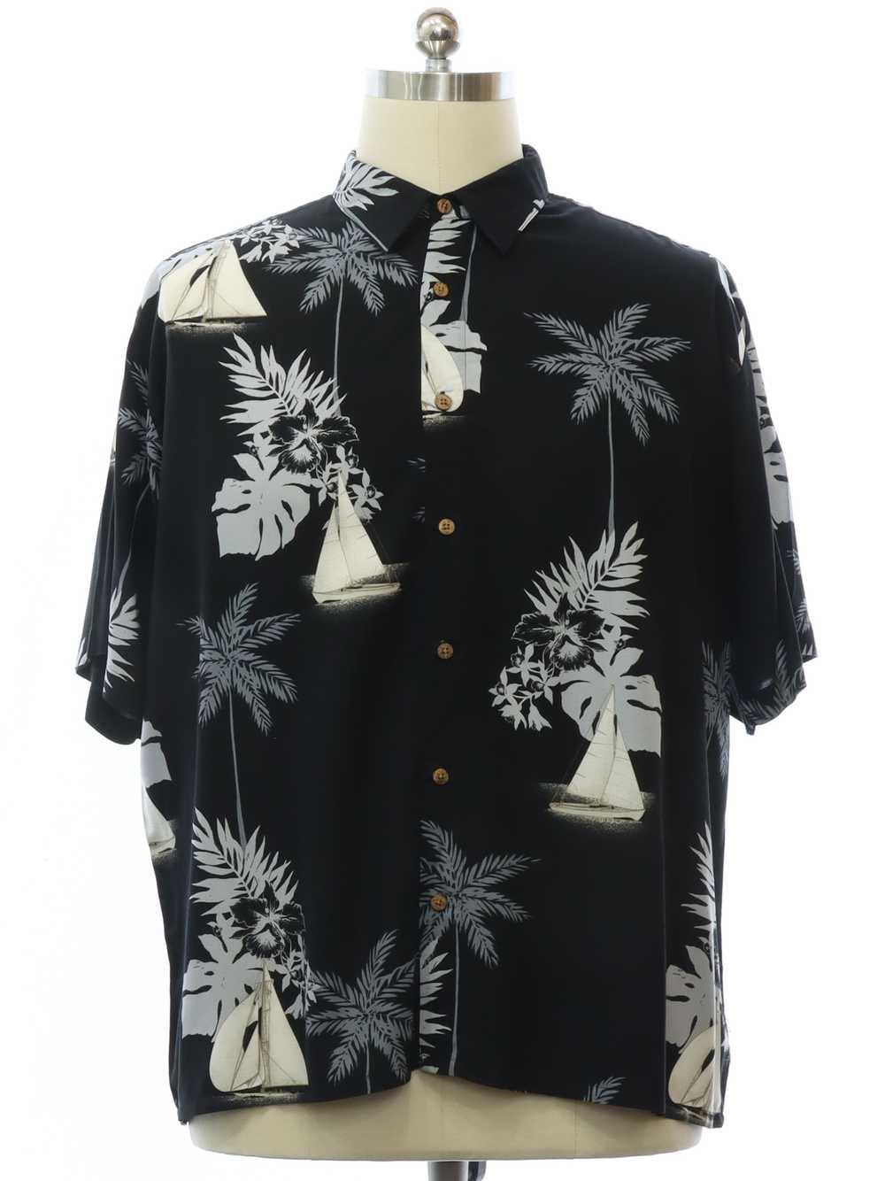 1990's Puritan Mens Rayon Hawaiian Shirt - image 1