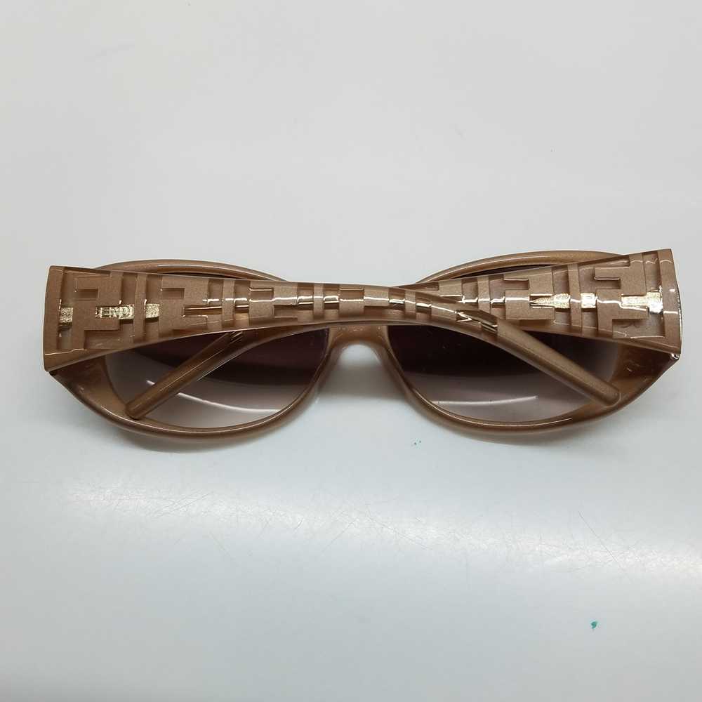 AUTHENTICATED Fendi Pink Logo Wrap Sunglasses - image 2