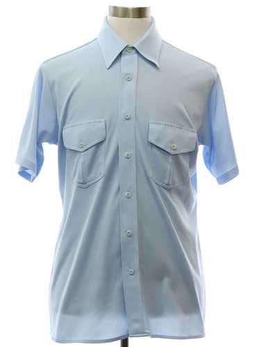 1970's Hargrave Mens Solid Disco Shirt