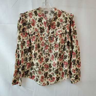 Rebecca Taylor Size M Long Sleeve Button Up Shirt… - image 1
