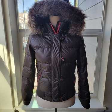 Y2K GAP Brown Peace Puffer Jacket | XS - image 1