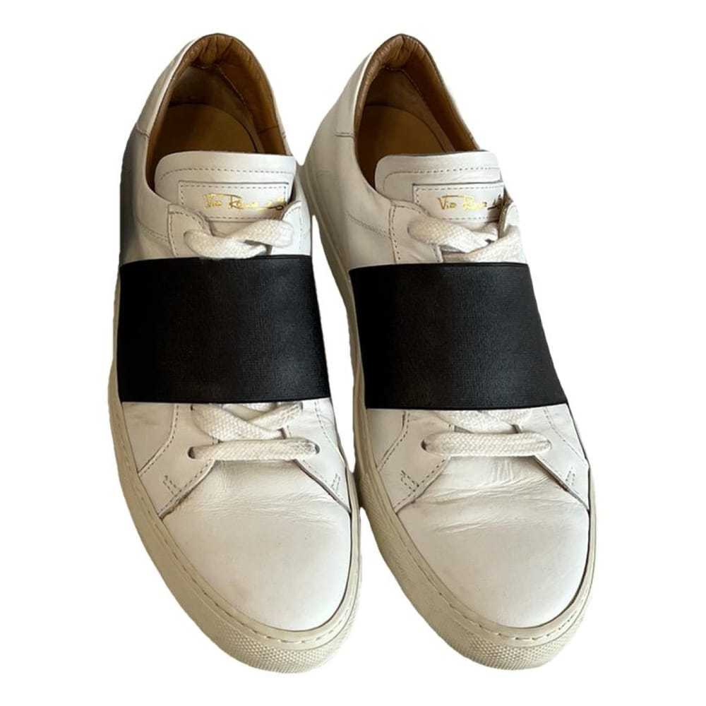 Via Roma xv Leather trainers - image 1