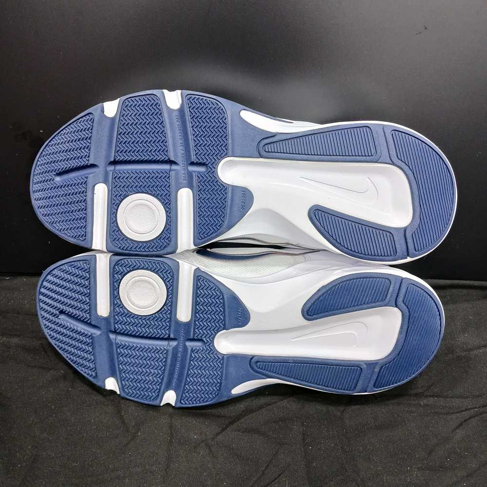 NIKE Men's White & Blue Low Cut Sneakers Size 14 - image 6