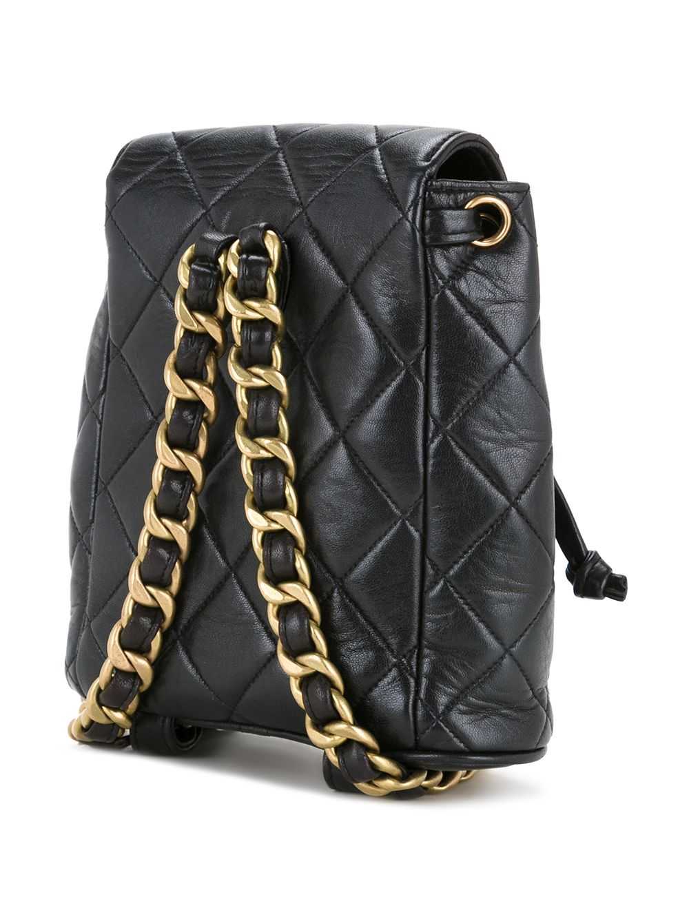 CHANEL Pre-Owned quilted backpack - Black - image 3