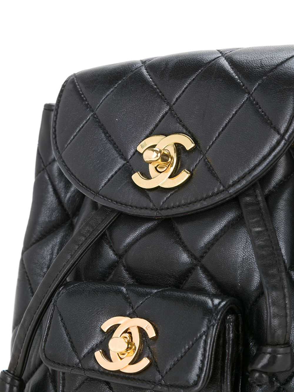 CHANEL Pre-Owned quilted backpack - Black - image 4