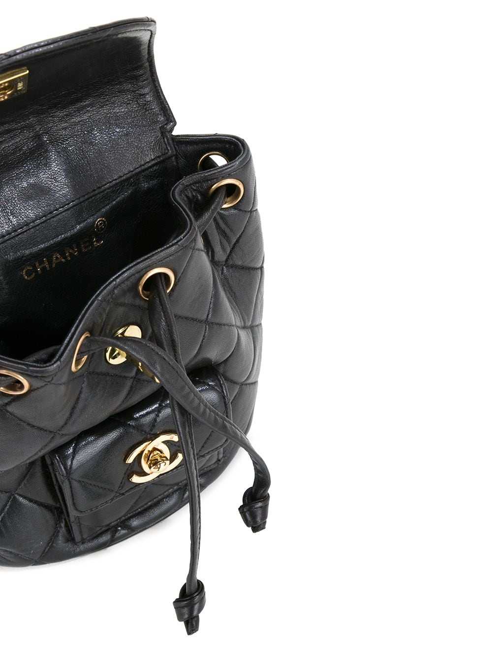 CHANEL Pre-Owned quilted backpack - Black - image 5