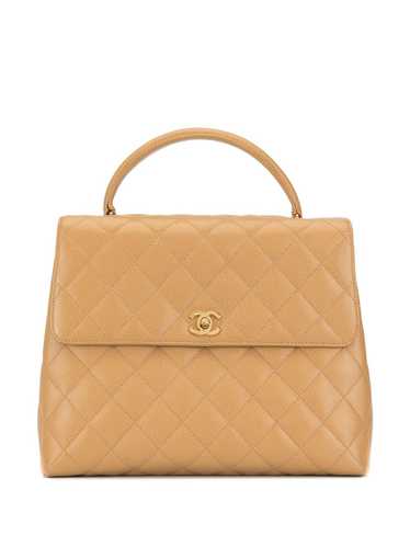 CHANEL Pre-Owned 1998 quilted briefcase - Brown