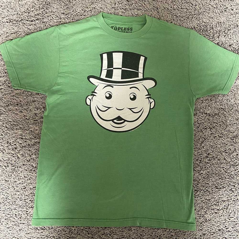 Rare Green Monopoly Game t-shirt - image 1