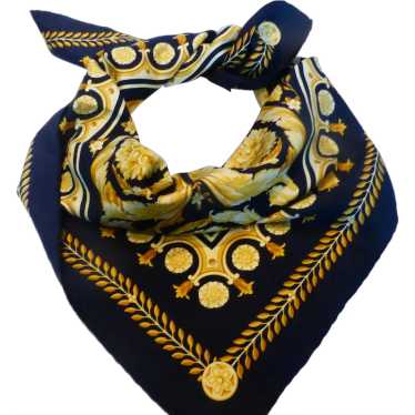 Vintage Atelier Versace Silk Twill Foulard Barocco