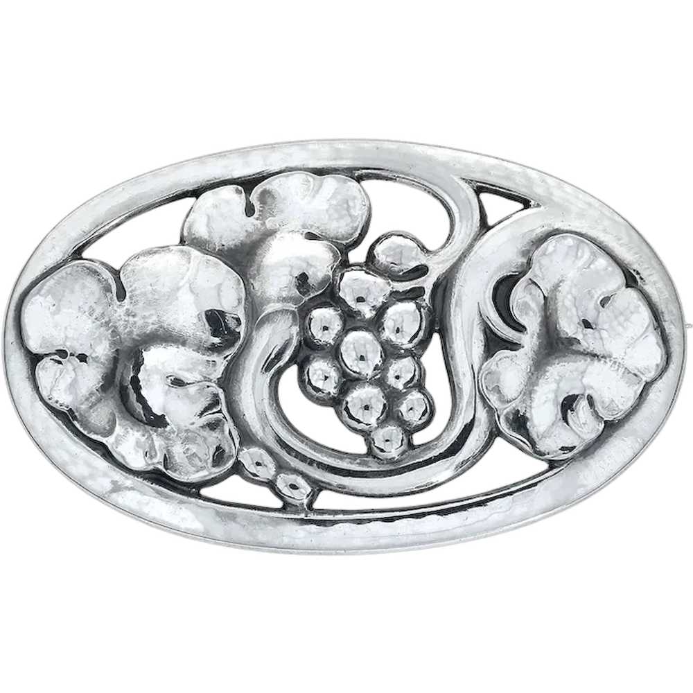 Georg Jensen Sterling Silver #117 B Early Grape M… - image 1