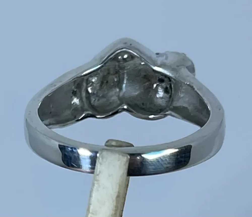 14k Diamonds Heart Ring, free resize - image 4