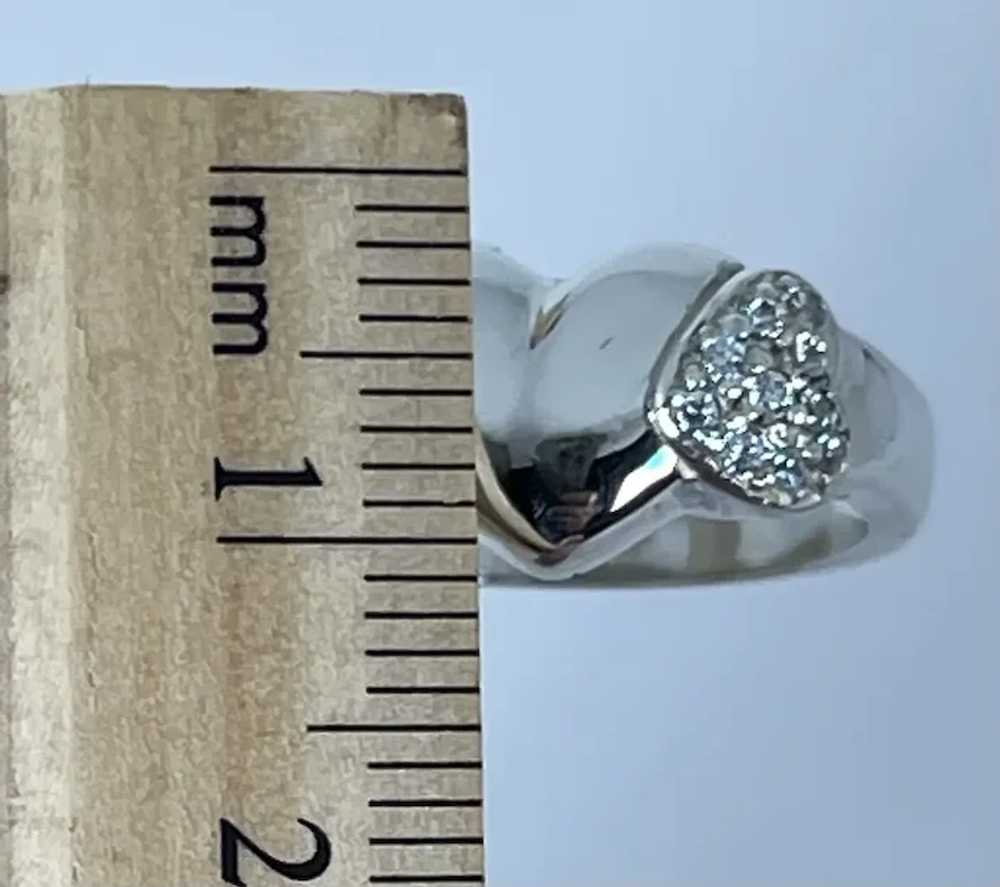 14k Diamonds Heart Ring, free resize - image 5