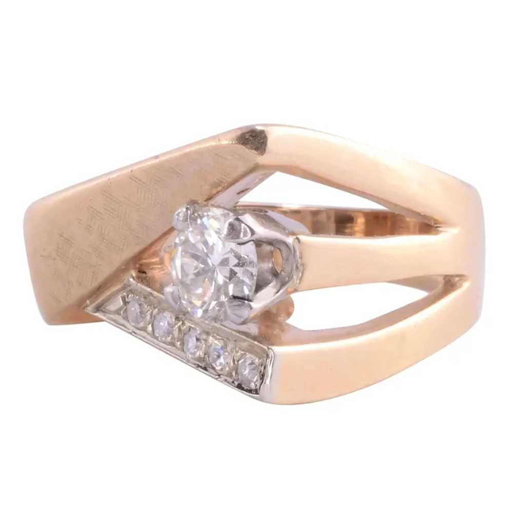 1960s Diamond Engagement Ring - Size 5.5 - image 2