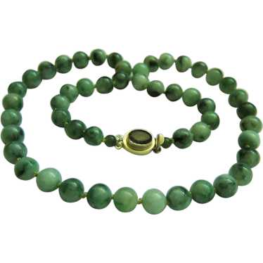 Amazing Estate Large Natural Jadeite Jade Beads St