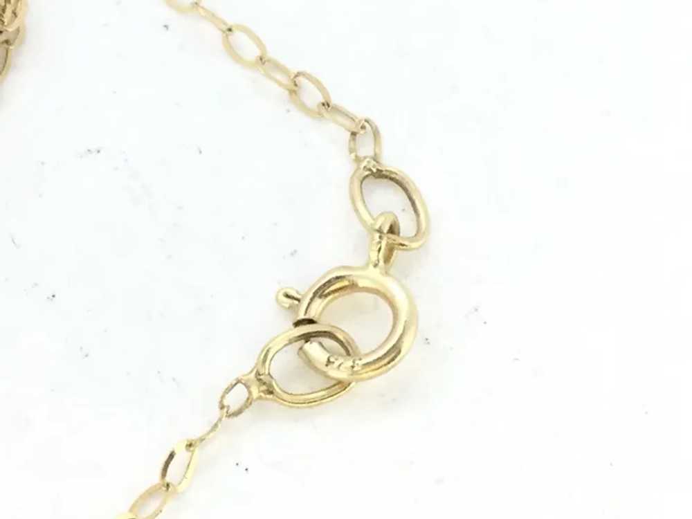 Edwardian 9CT Amethyst Pendant Chain Necklace - image 6