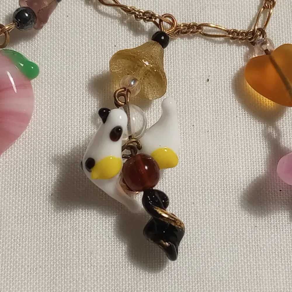 Pididdly Links art glass charms necklace ballerin… - image 3