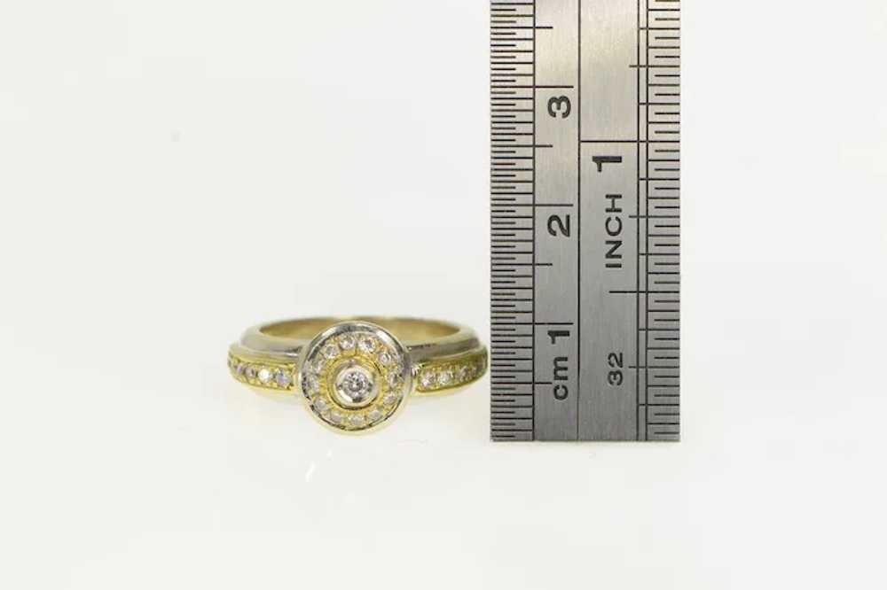 18K 0.40 Ctw Diamond Halo Engagement Ring Size 7 … - image 4