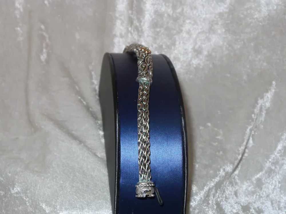 Bixby Sterling Silver and 18KYG Bar Bracelet - image 11