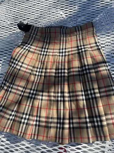 ミニスカート Burberry Kilt Pleated Mini Skirt 4B0C33FF-D92E-4D7F-A6CB-