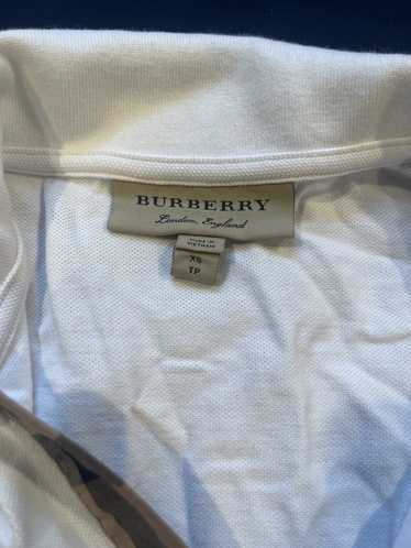 Burberry White Burberry Polo