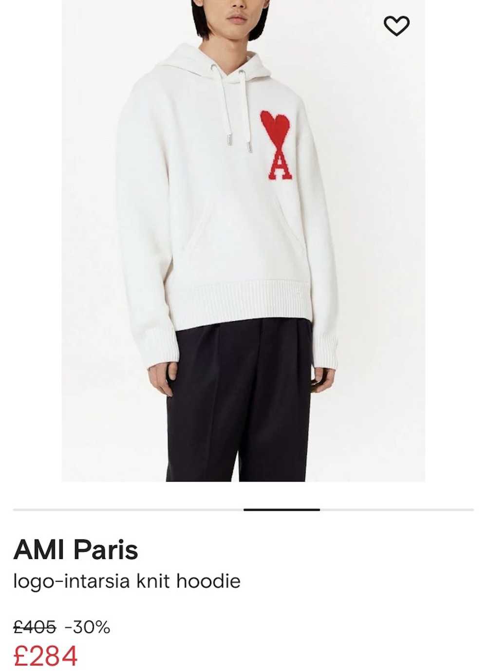 AMI AMI Paris knit hoodie - image 1