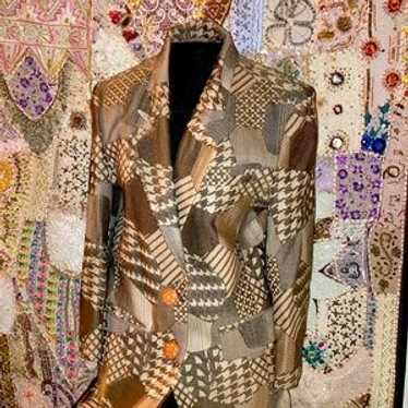 Tan, Brown Abstract Pattern 2 Designer Rust & Rhi… - image 1