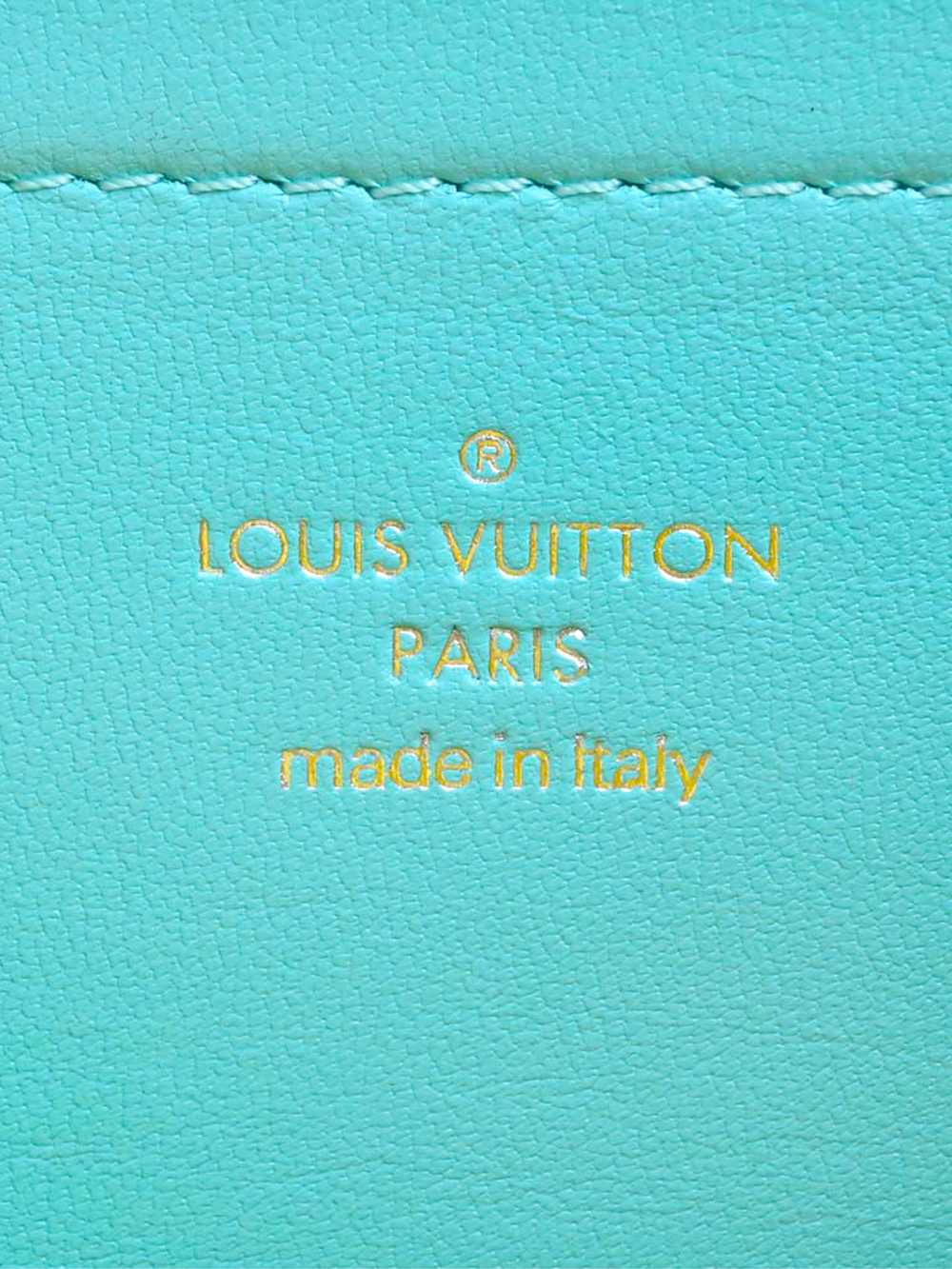 Louis Vuitton SS 2021 Blue Lambskin Embossed Mono… - image 4