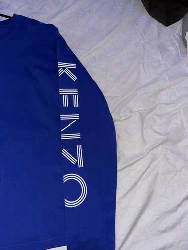 Kenzo KENZO PARIS LOGO ON SLEEVE BLUE LONG SLEEVE 