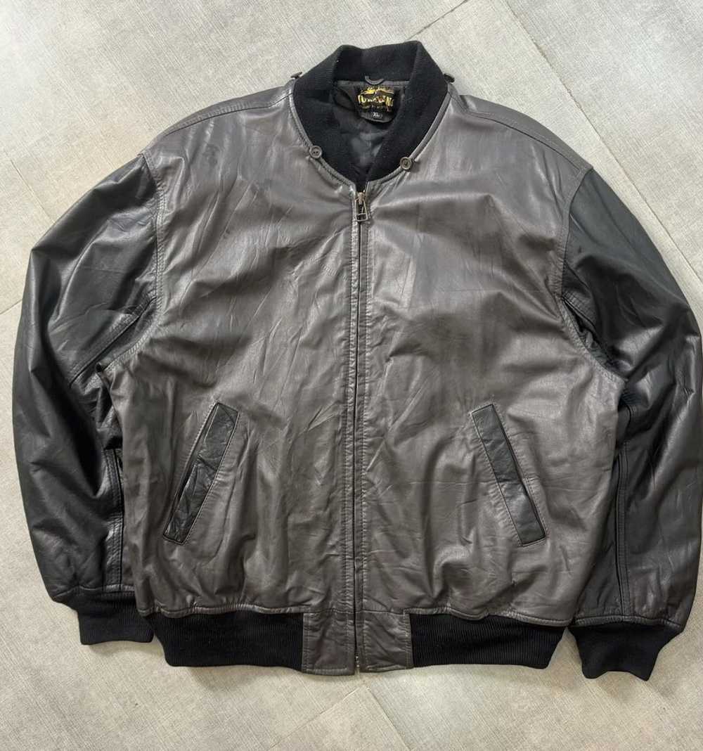 Mr. Junko Vintage Mr Junko Leather Bomber jacket - image 2