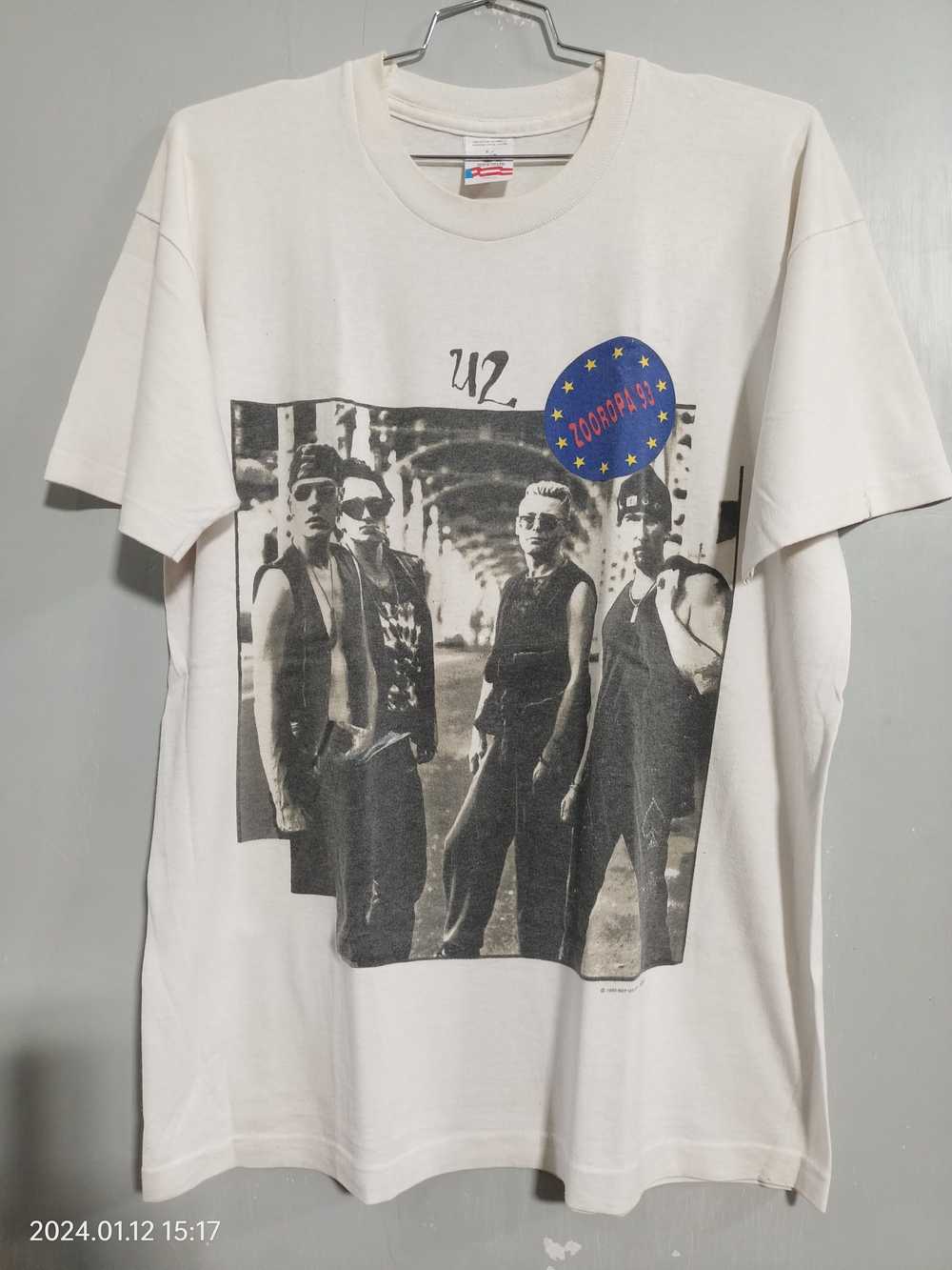 Band Tees × Tour Tee × Vintage Vintage 1993 U2 Zo… - image 1